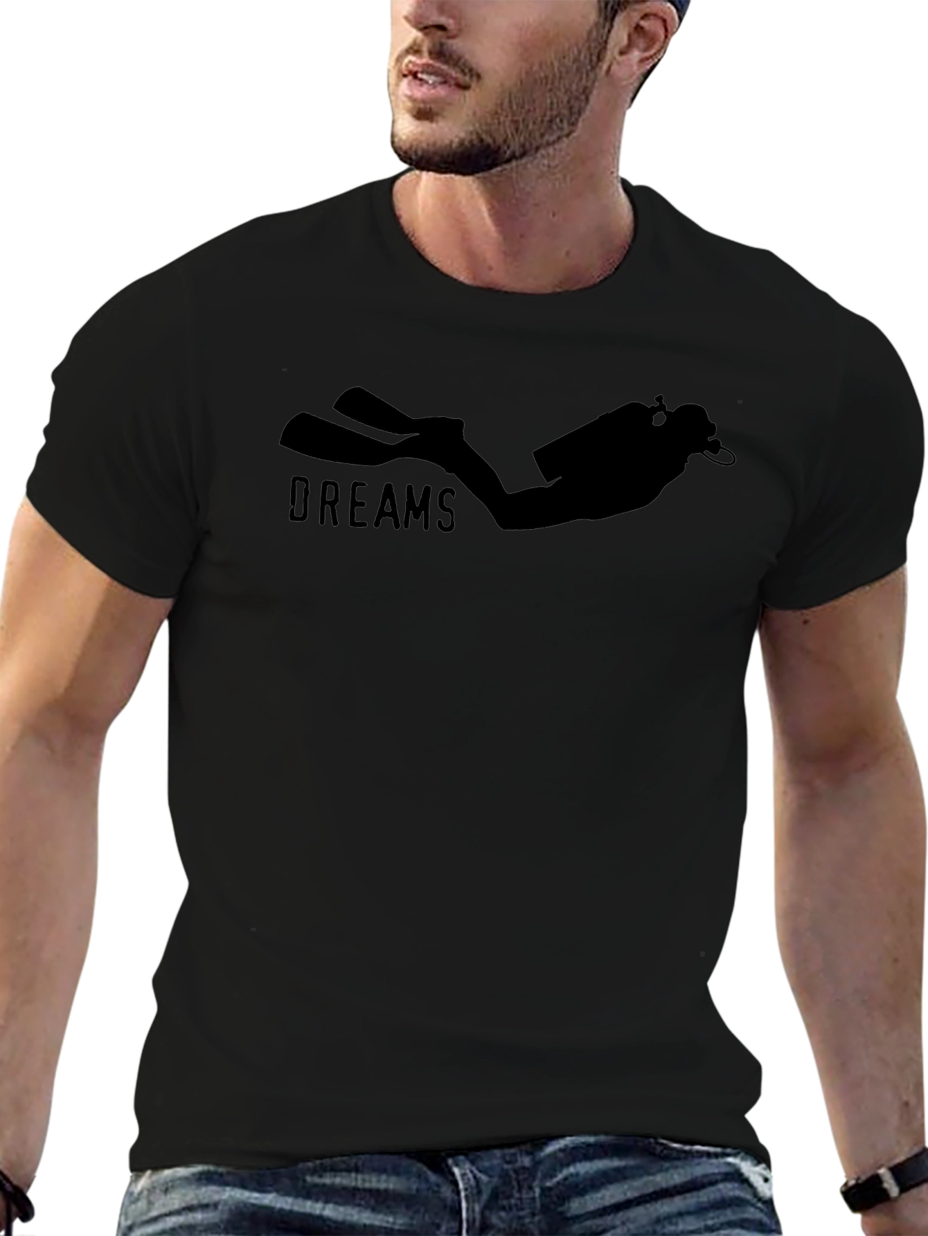 Diver Dreams Black T-Shirt - Scuba Diving Apparel