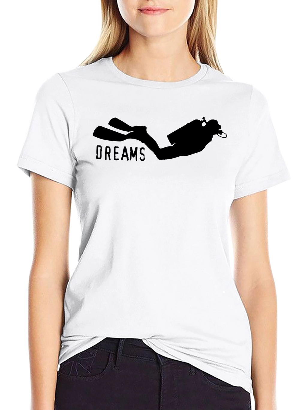 Diver Dreams Black T-Shirt - Scuba Diving Apparel