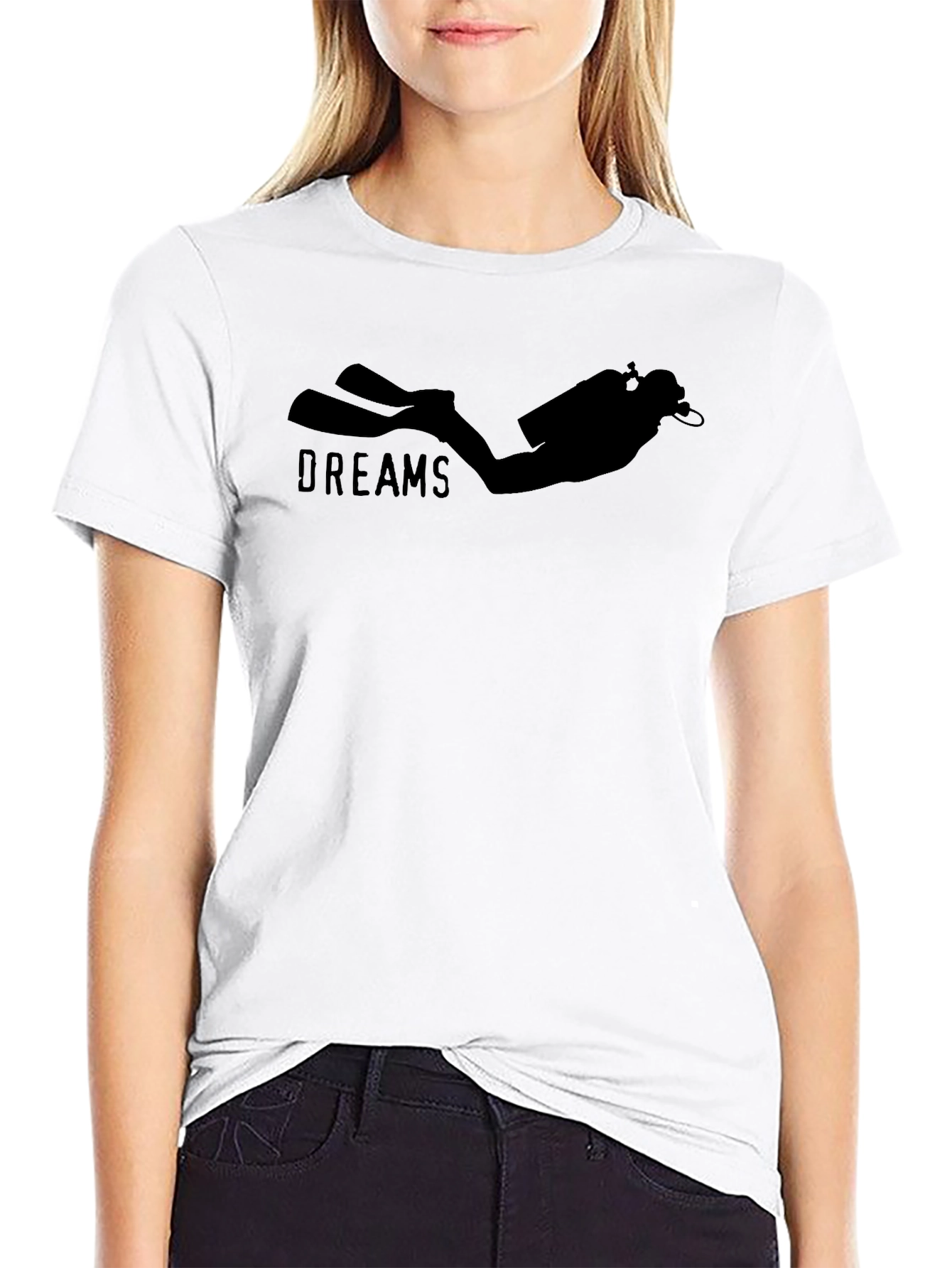 Diver Dreams Black T-Shirt - Scuba Diving Apparel