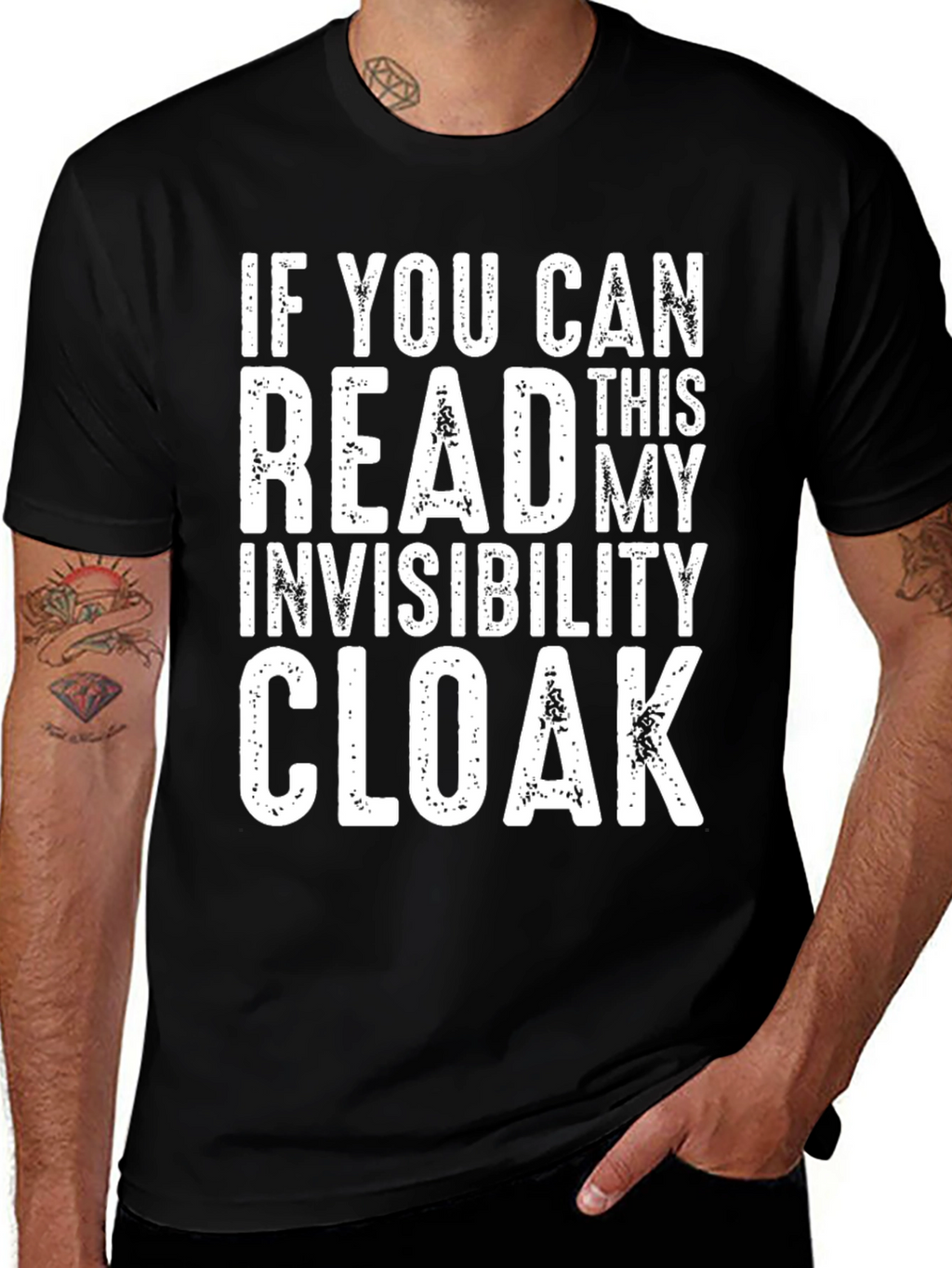 Invisibility Cloak Funny Graphic Tee
