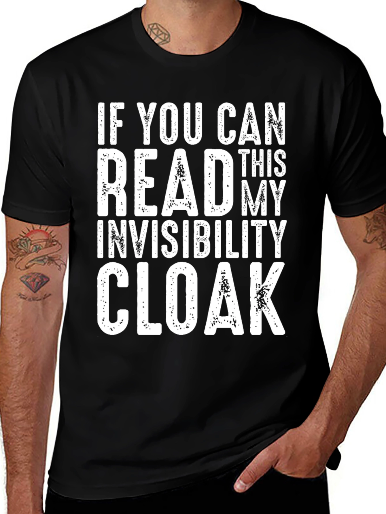 Invisibility Cloak Funny Graphic Tee