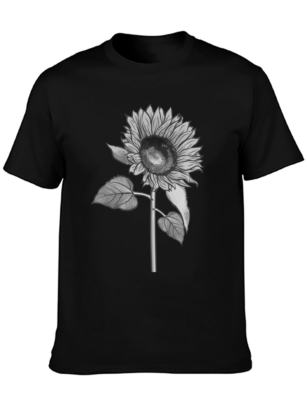 Sunflower Graphic T-Shirt - Black Casual Tee