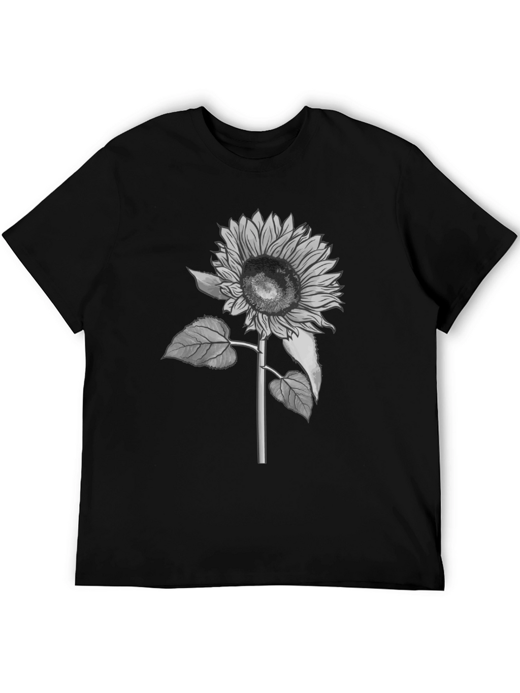 Sunflower Graphic T-Shirt - Black Casual Tee