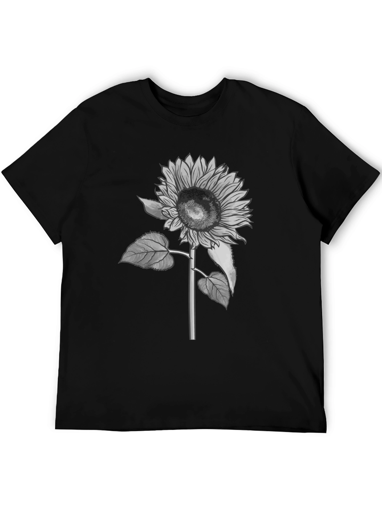 Sunflower Graphic T-Shirt - Black Casual Tee