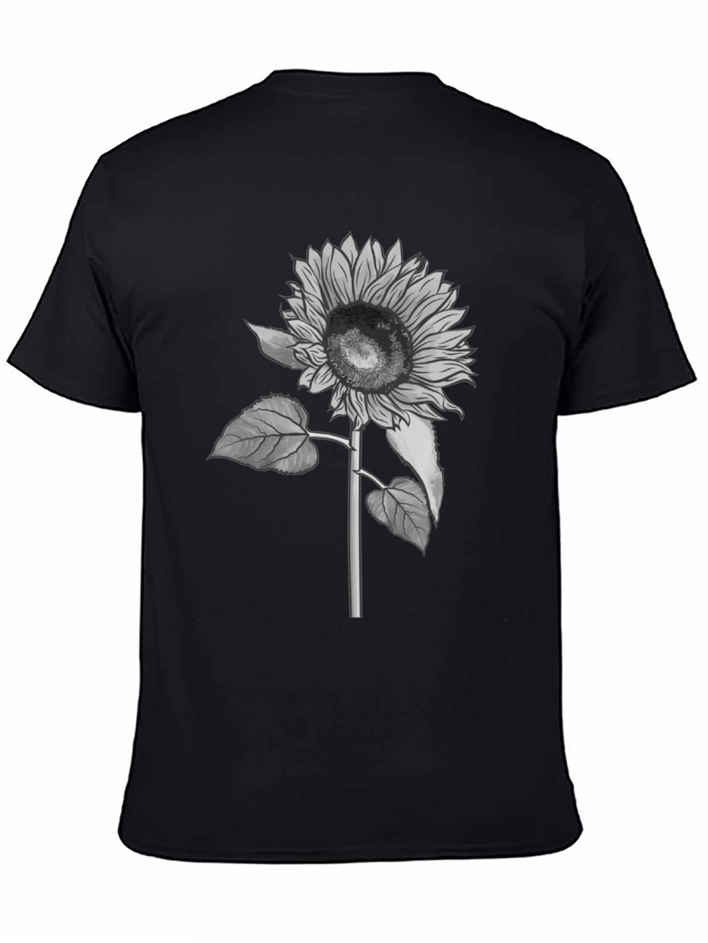 Sunflower Graphic T-Shirt - Black Casual Tee