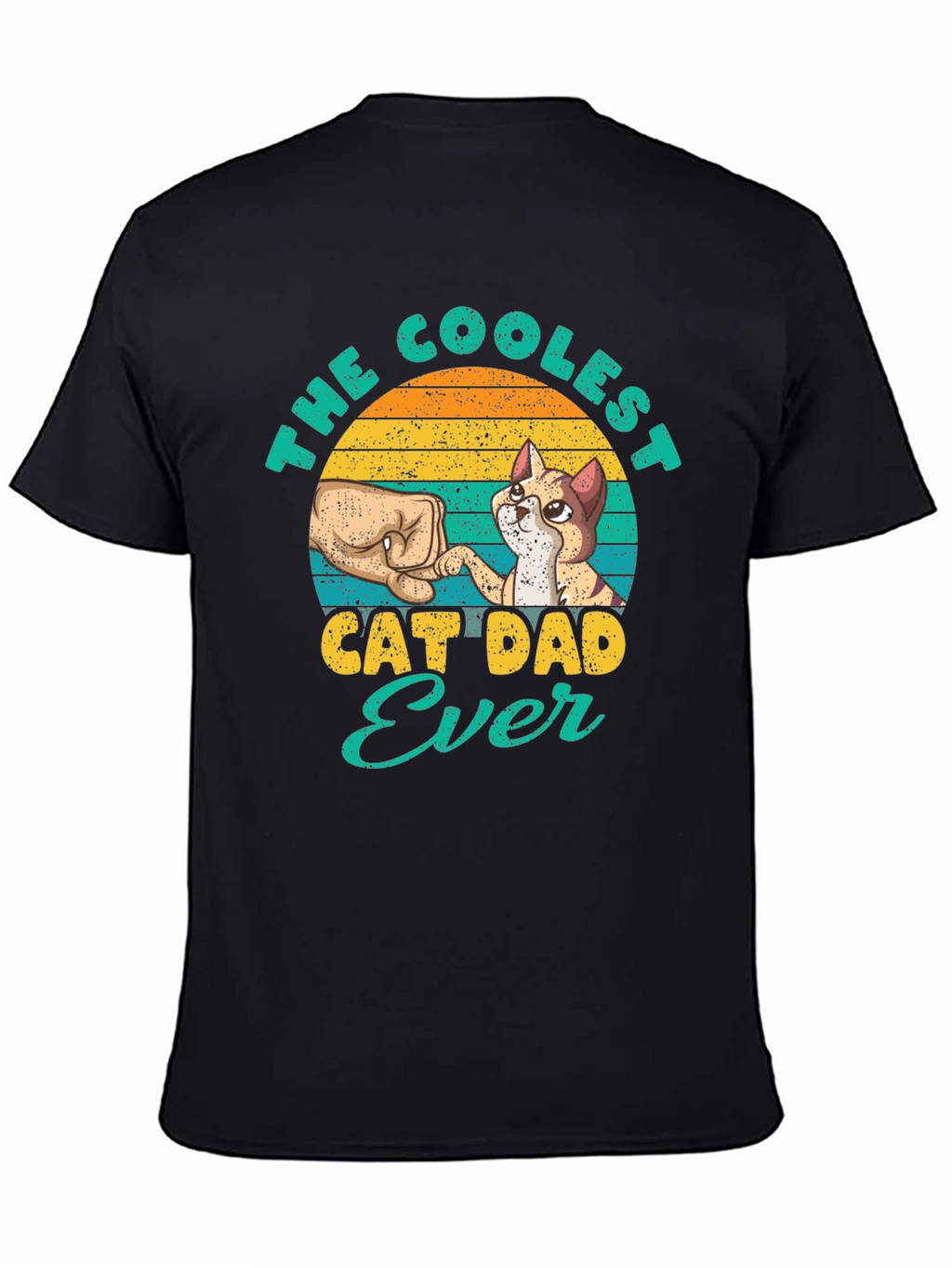 Coolest Cat Dad Ever Graphic T-Shirt