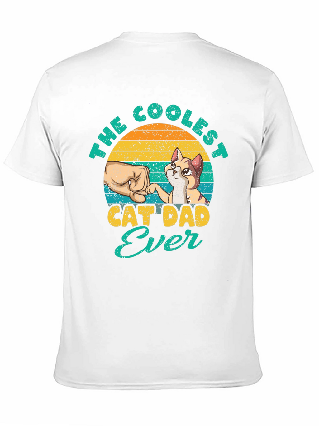 Coolest Cat Dad Ever Graphic T-Shirt