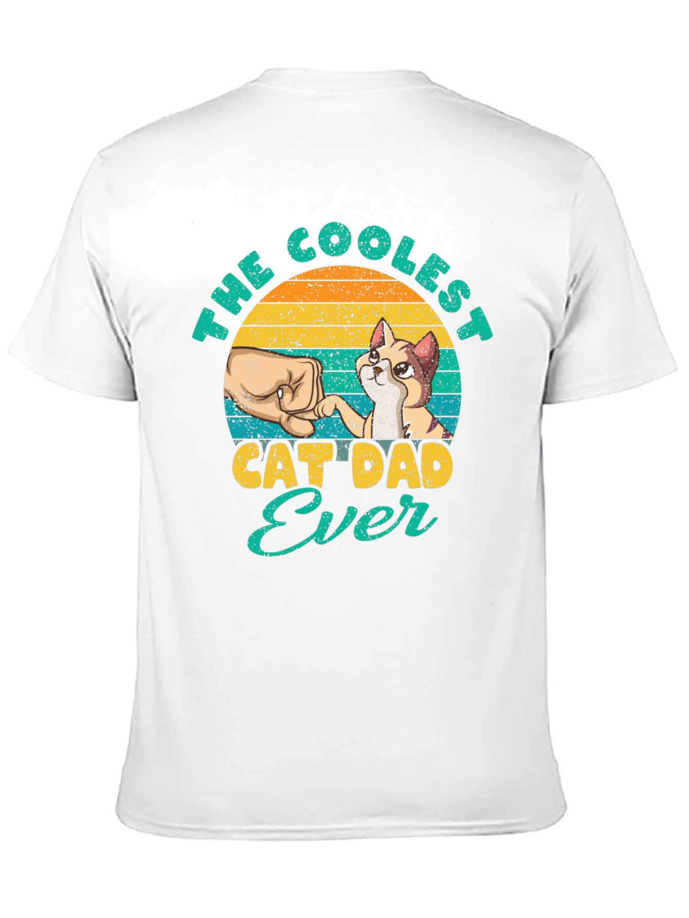 Coolest Cat Dad Ever Graphic T-Shirt