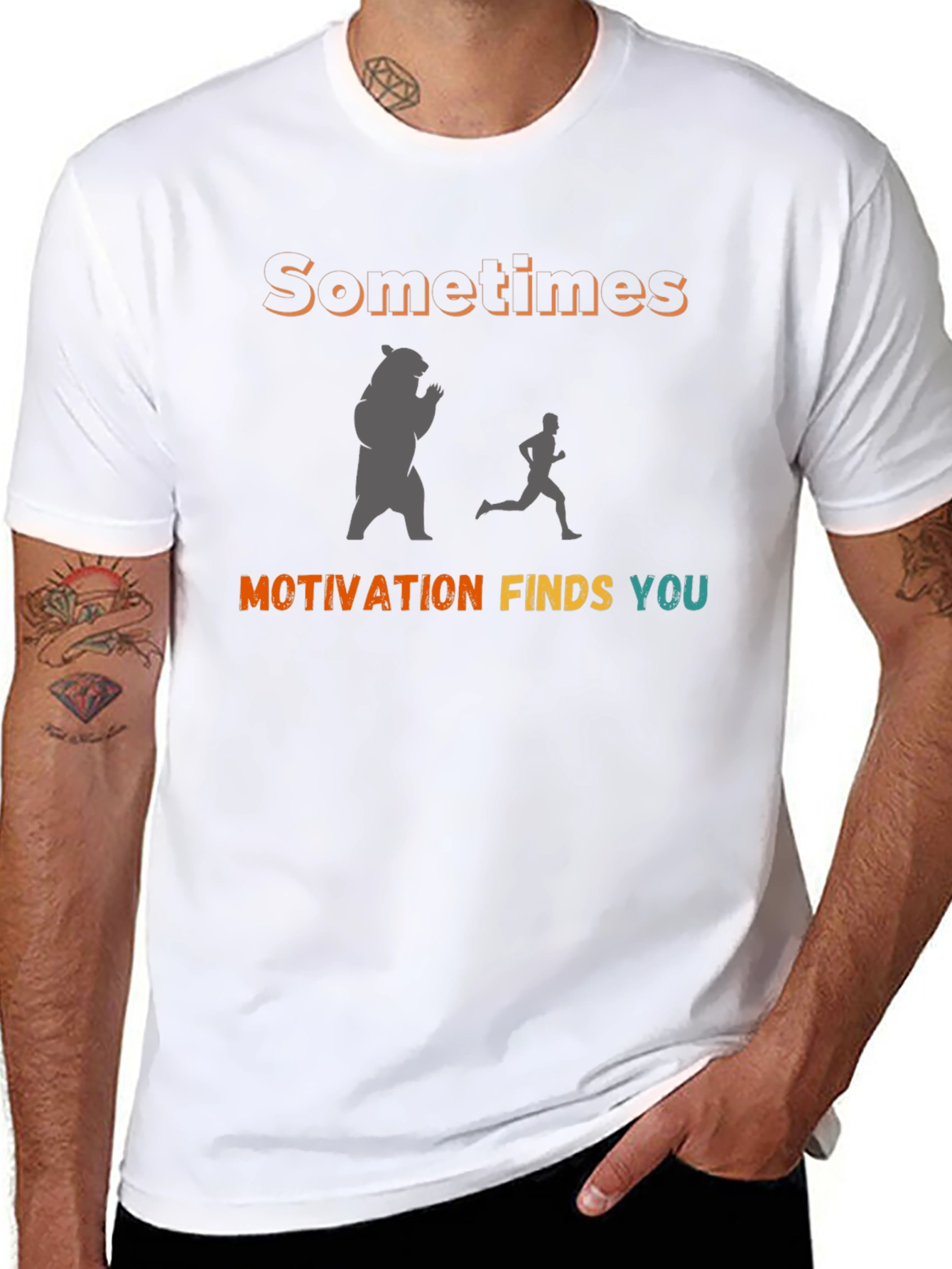 Motivational Bear Chase T-Shirt