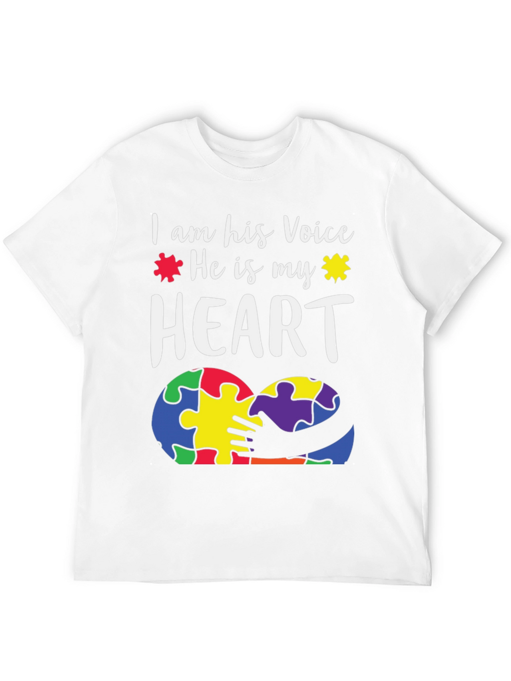 Autism Awareness T-Shirt - I Am His Voice