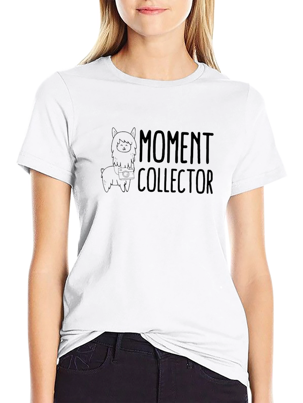Moment Collector Graphic T-Shirt - Alpaca Design