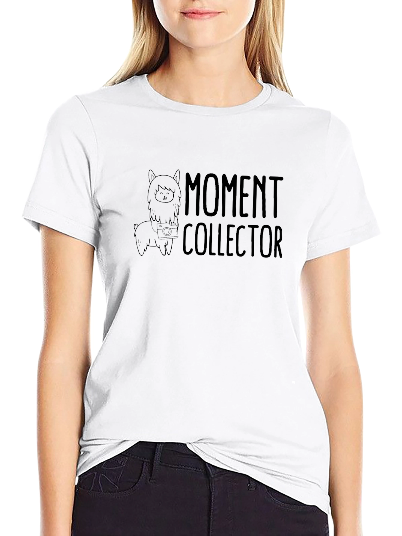 Moment Collector Graphic T-Shirt - Alpaca Design