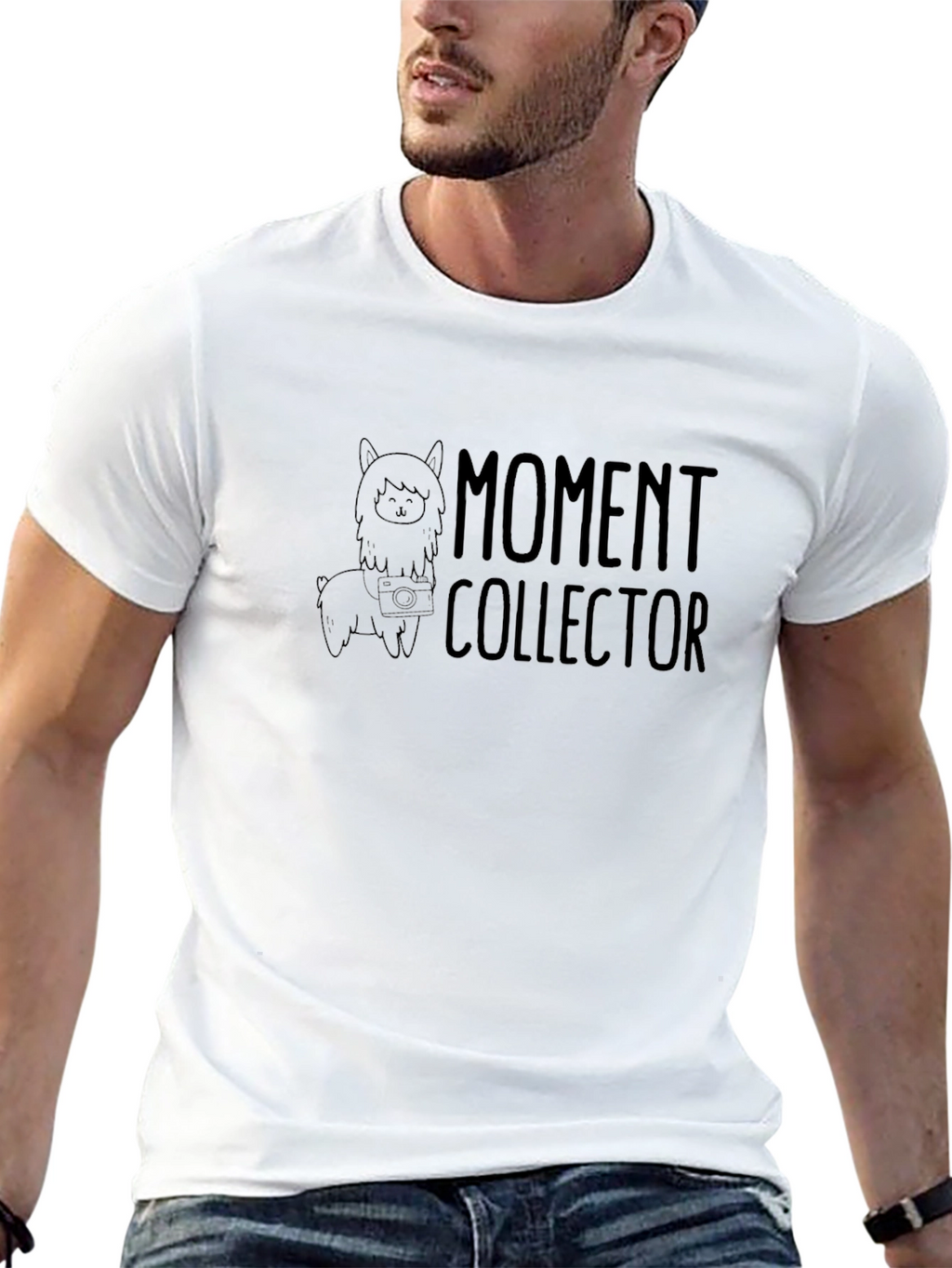 Moment Collector Graphic T-Shirt - Alpaca Design