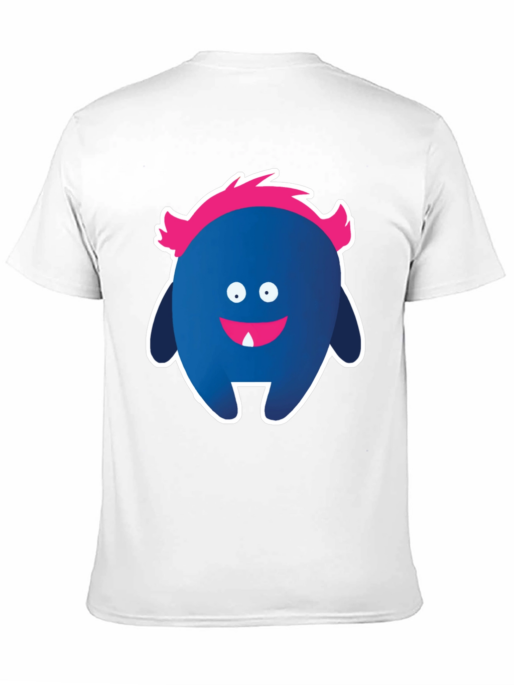 Funny Monster Graphic Tee - Black Cotton T-Shirt