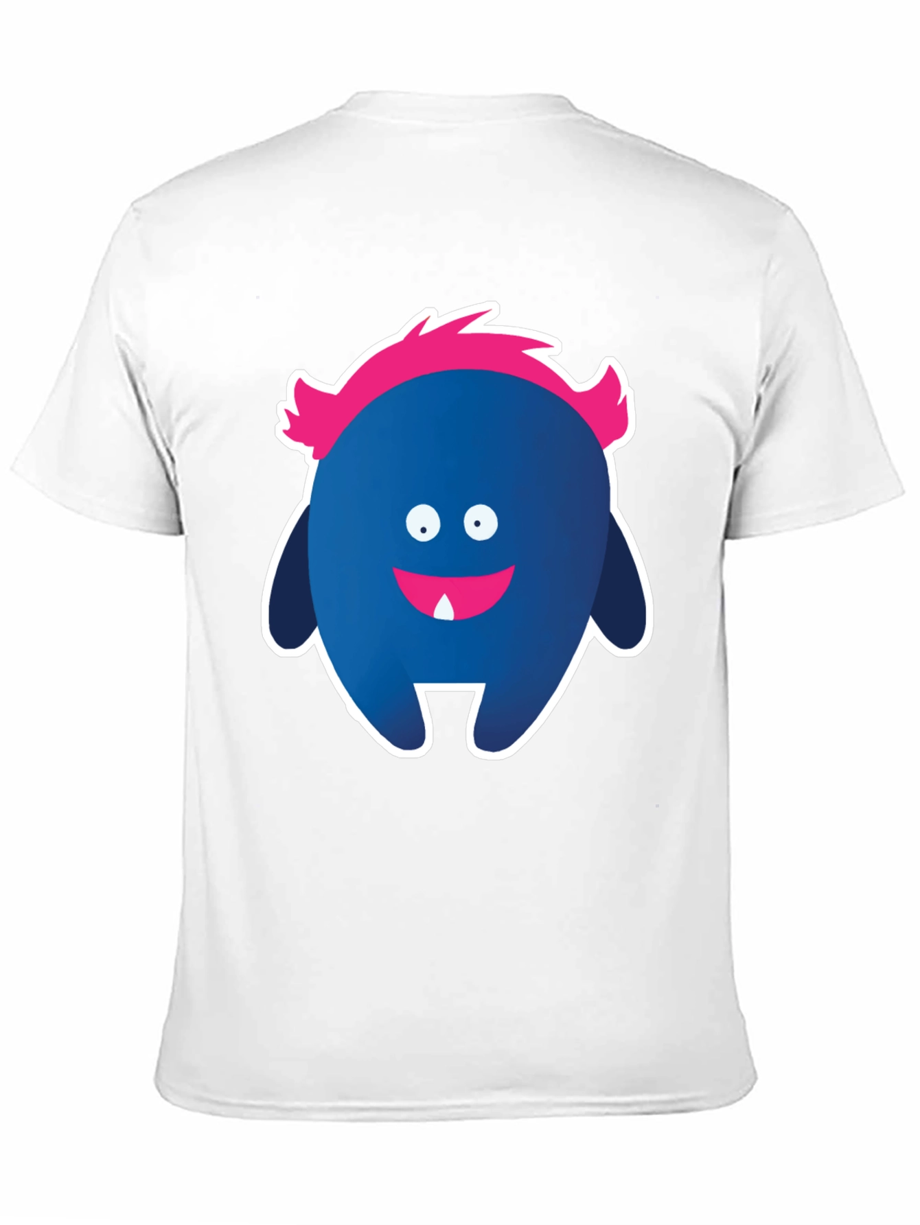 Funny Monster Graphic Tee - Black Cotton T-Shirt