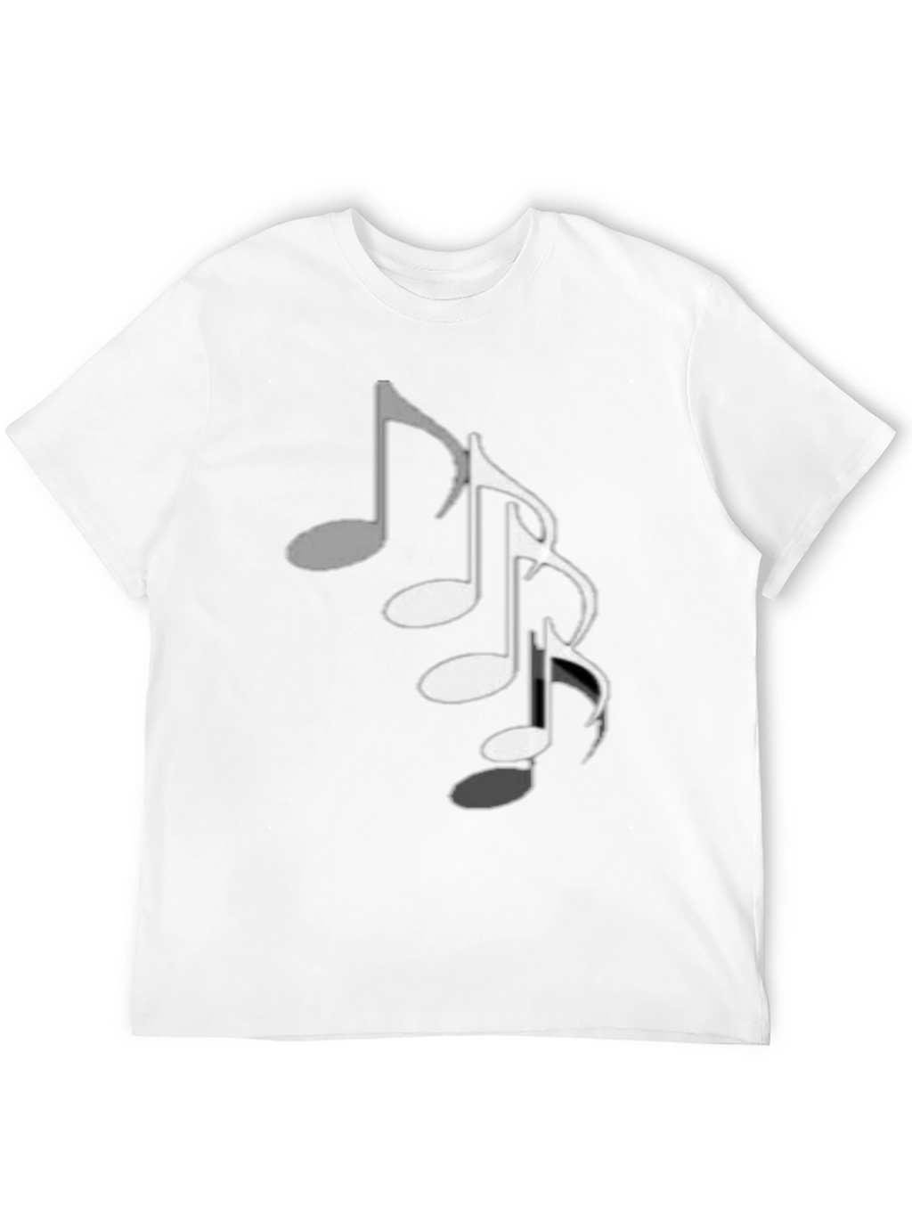 Musical Note T-Shirt - Black Cotton Tee
