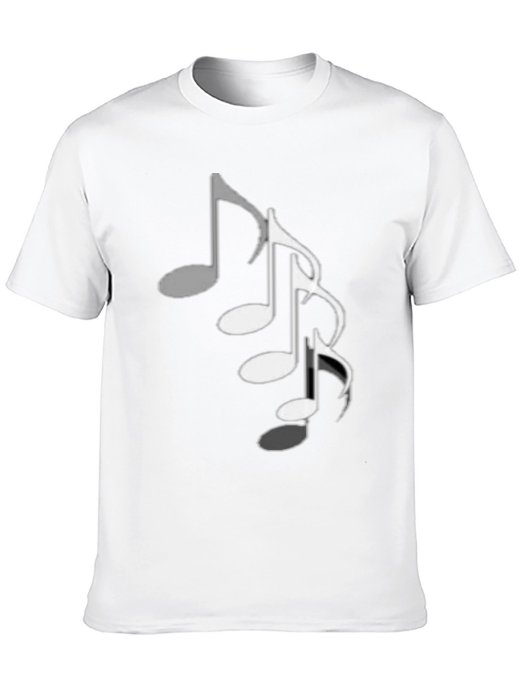Musical Note T-Shirt - Black Cotton Tee
