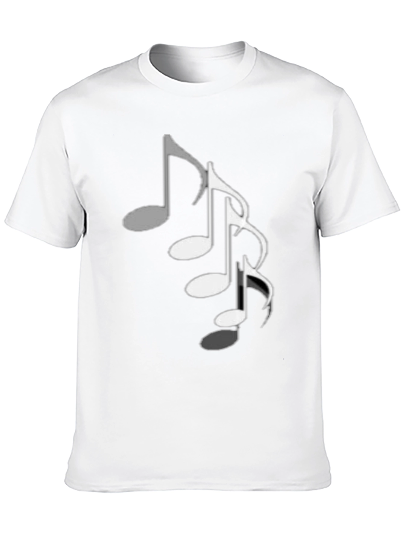 Musical Note T-Shirt - Black Cotton Tee