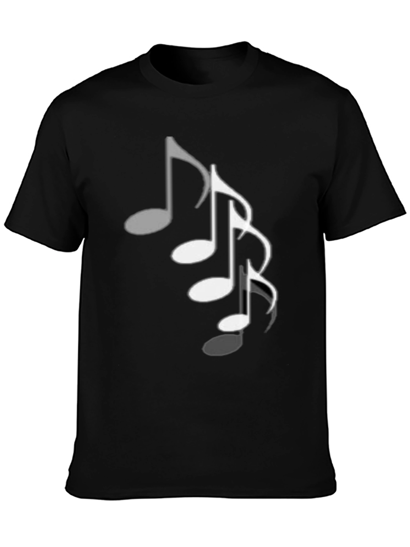 Musical Note T-Shirt - Black Cotton Tee