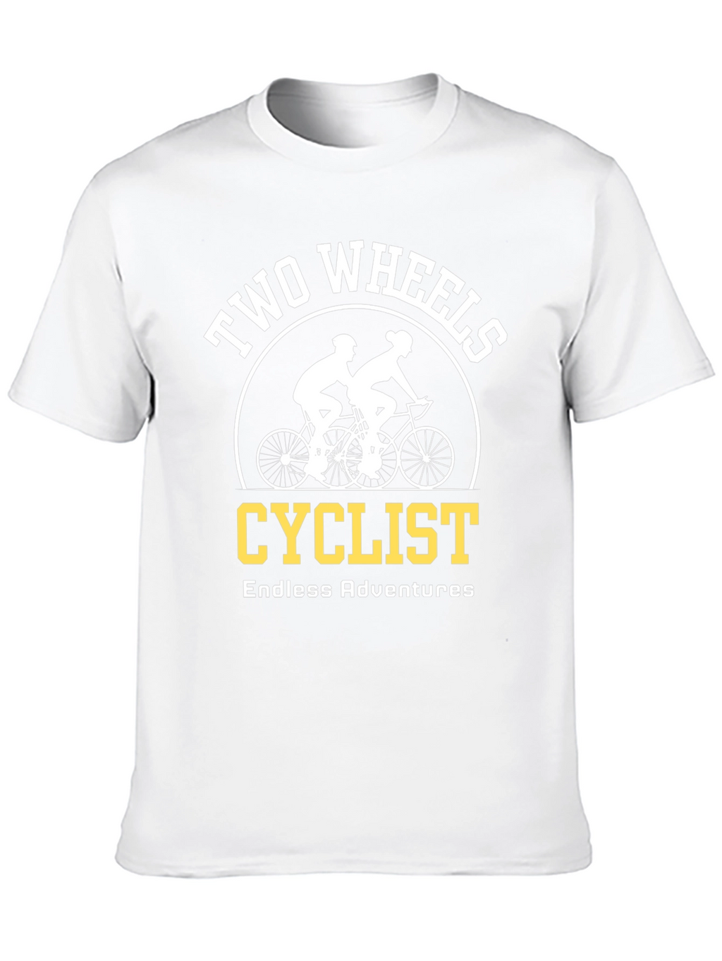 Two Wheels Cyclist T-Shirt - Endless Adventures