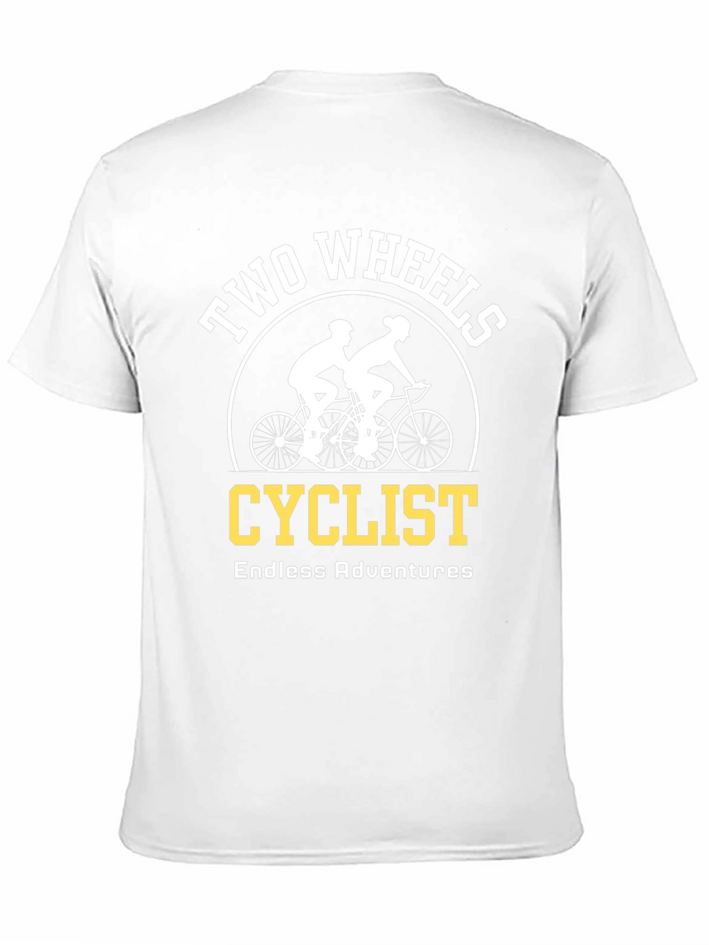 Two Wheels Cyclist T-Shirt - Endless Adventures