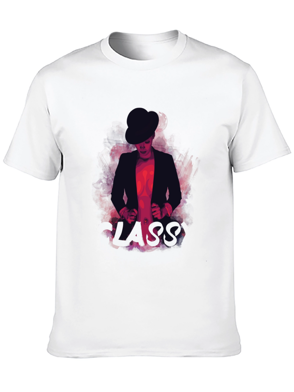 Classy Mans Graphic T-Shirt - Black