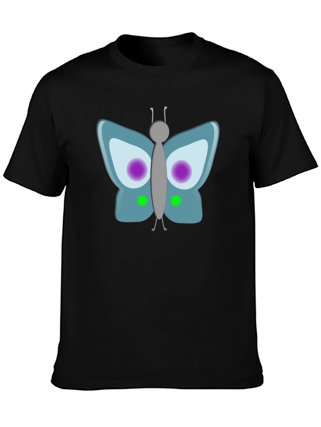 Butterfly Graphic Black T-Shirt