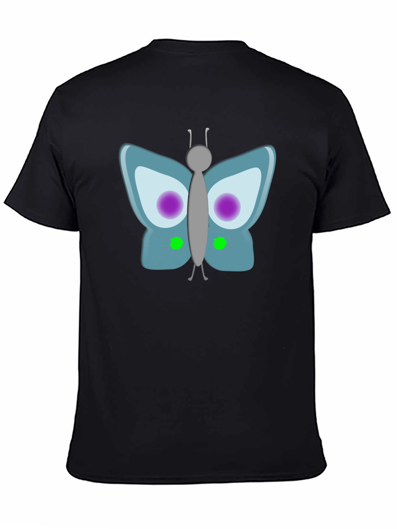 Butterfly Graphic Black T-Shirt