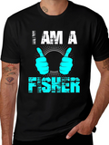 I AM A FISHER T-Shirt - Fun Fishing Tee