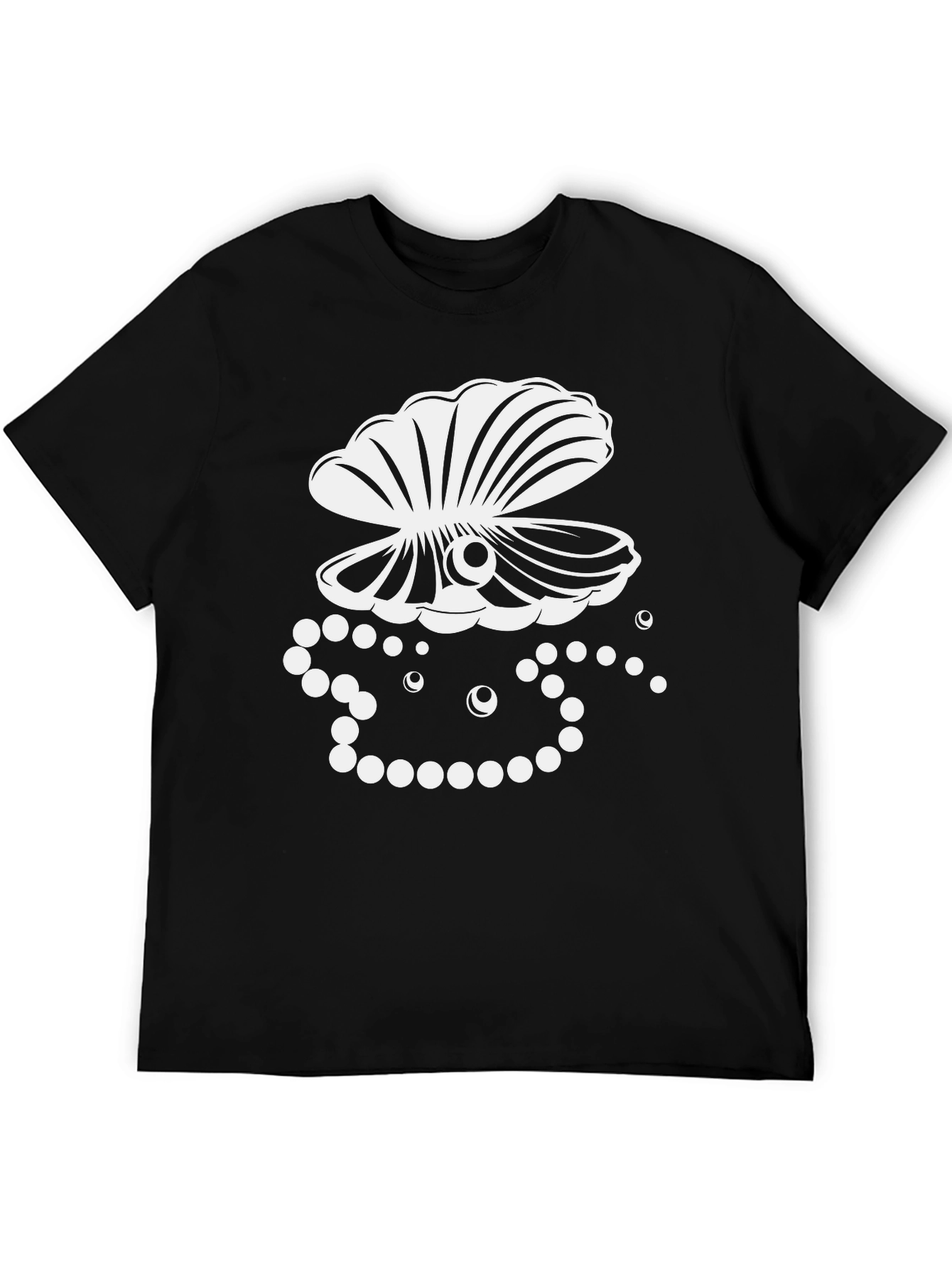 Pearl Oyster Graphic Tee - Classic Black