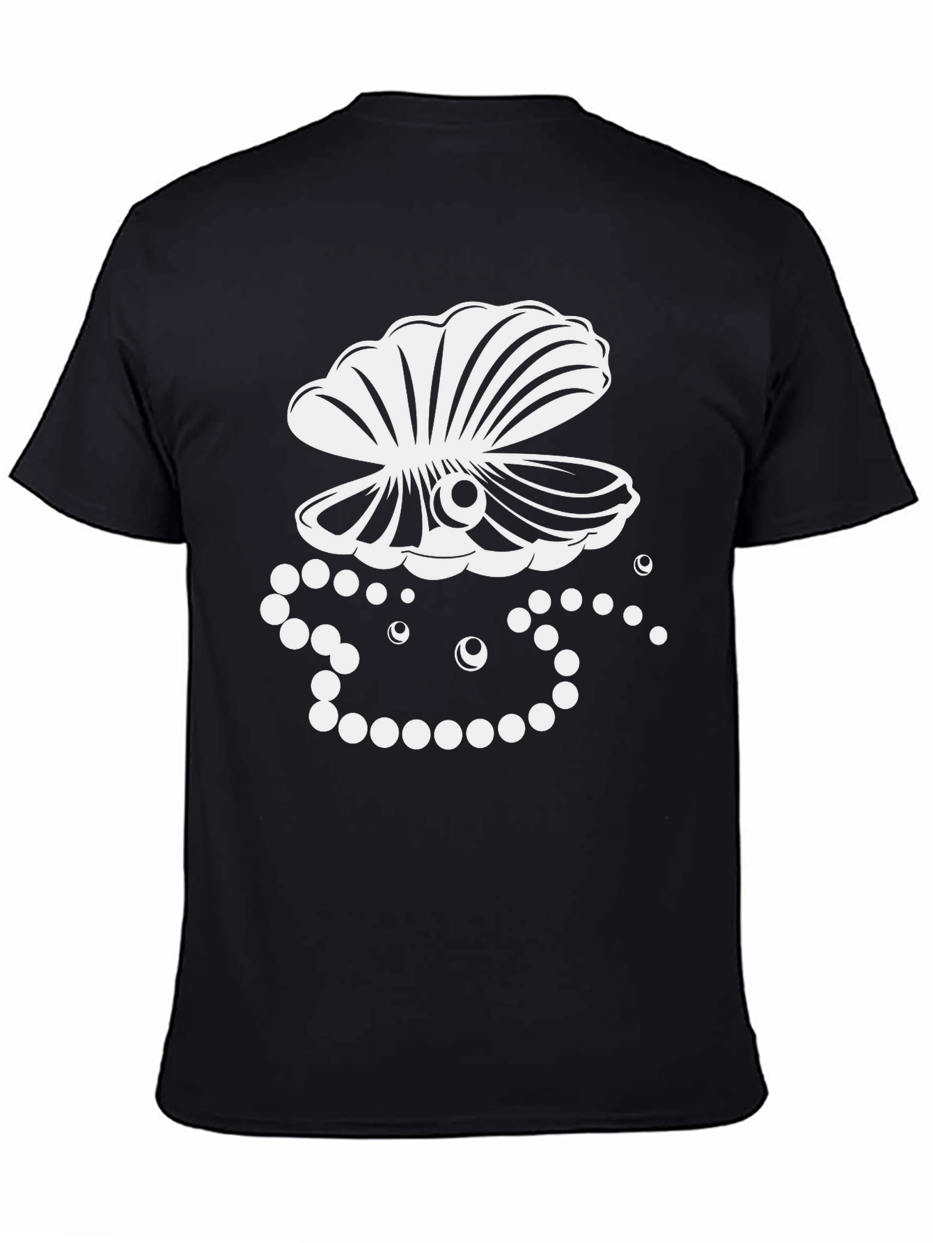 Pearl Oyster Graphic Tee - Classic Black