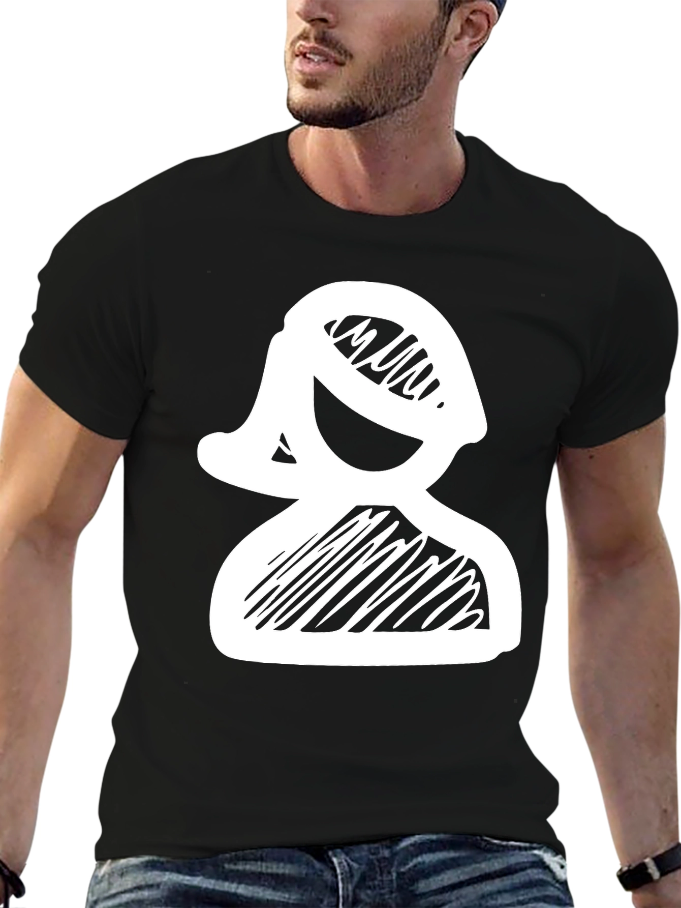 Sketchy Lady Tee - Unique Graphic T-Shirt