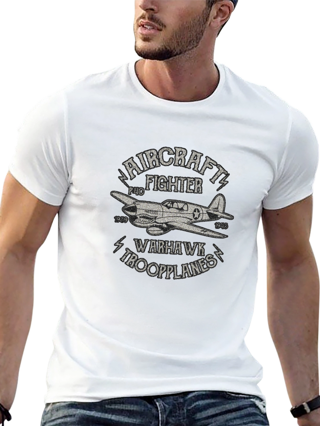 Aircraft Fighter P-40 Warhawk T-Shirt