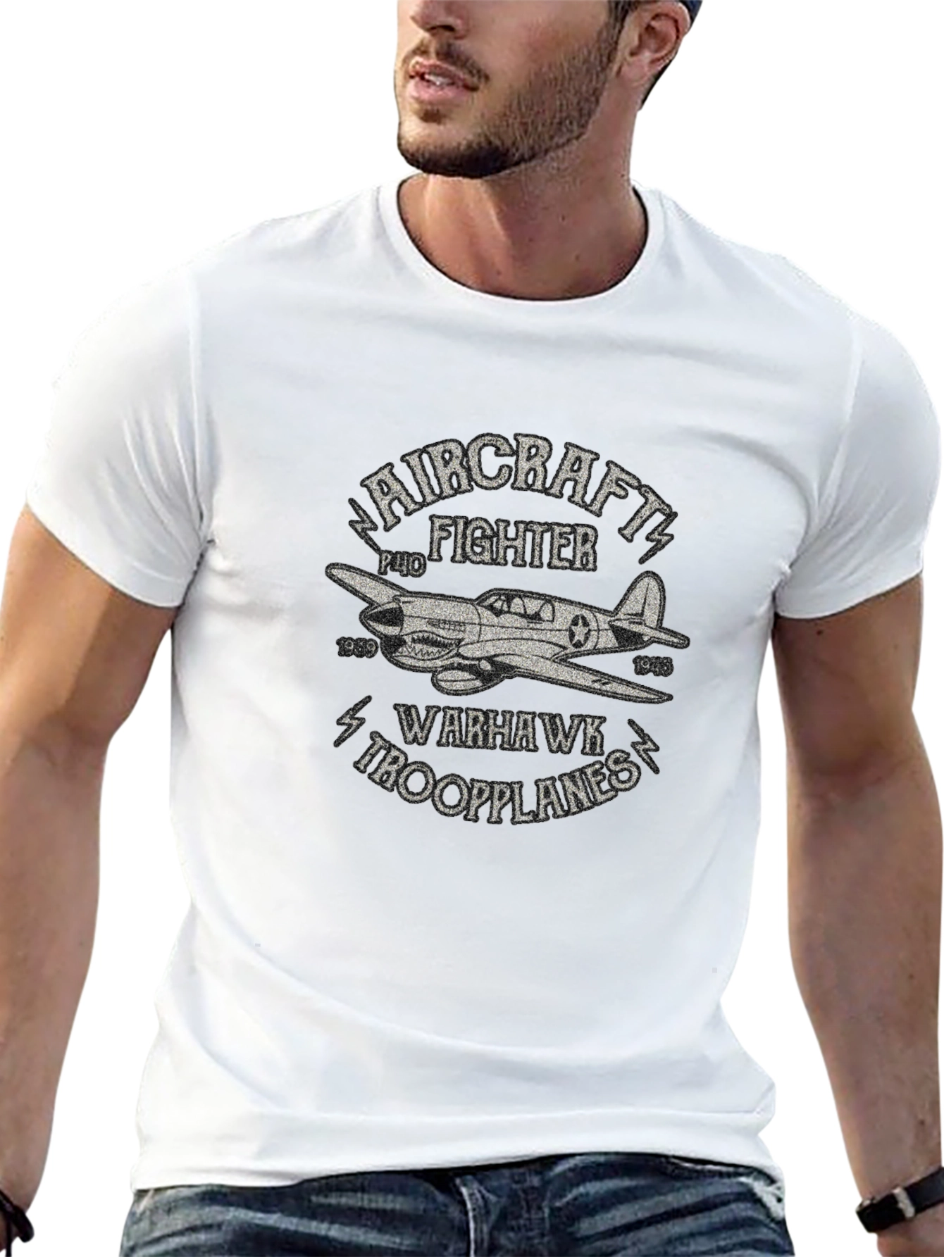 Aircraft Fighter P-40 Warhawk T-Shirt