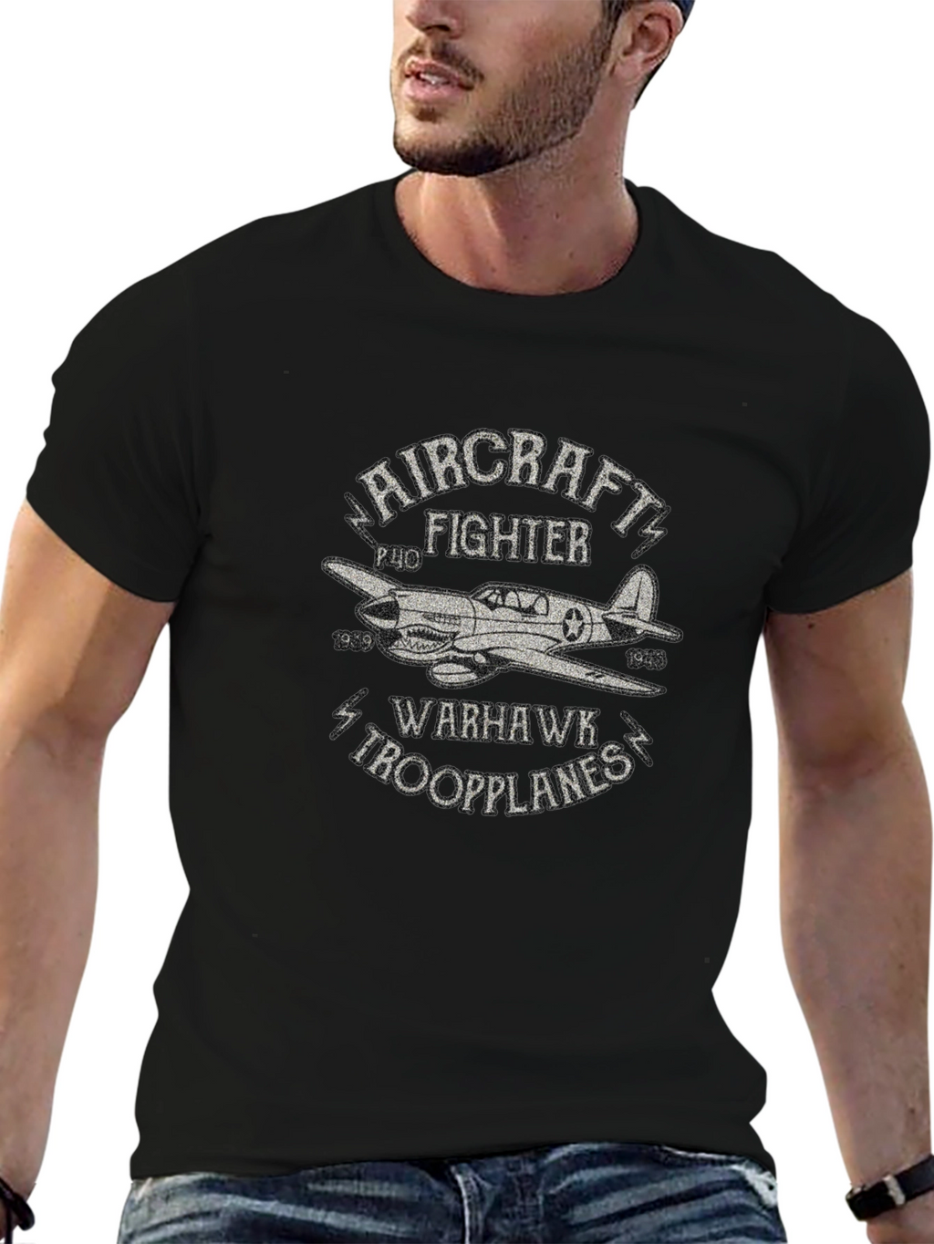 Aircraft Fighter P-40 Warhawk T-Shirt