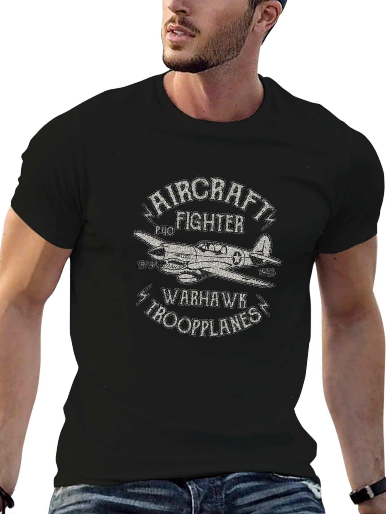 Aircraft Fighter P-40 Warhawk T-Shirt