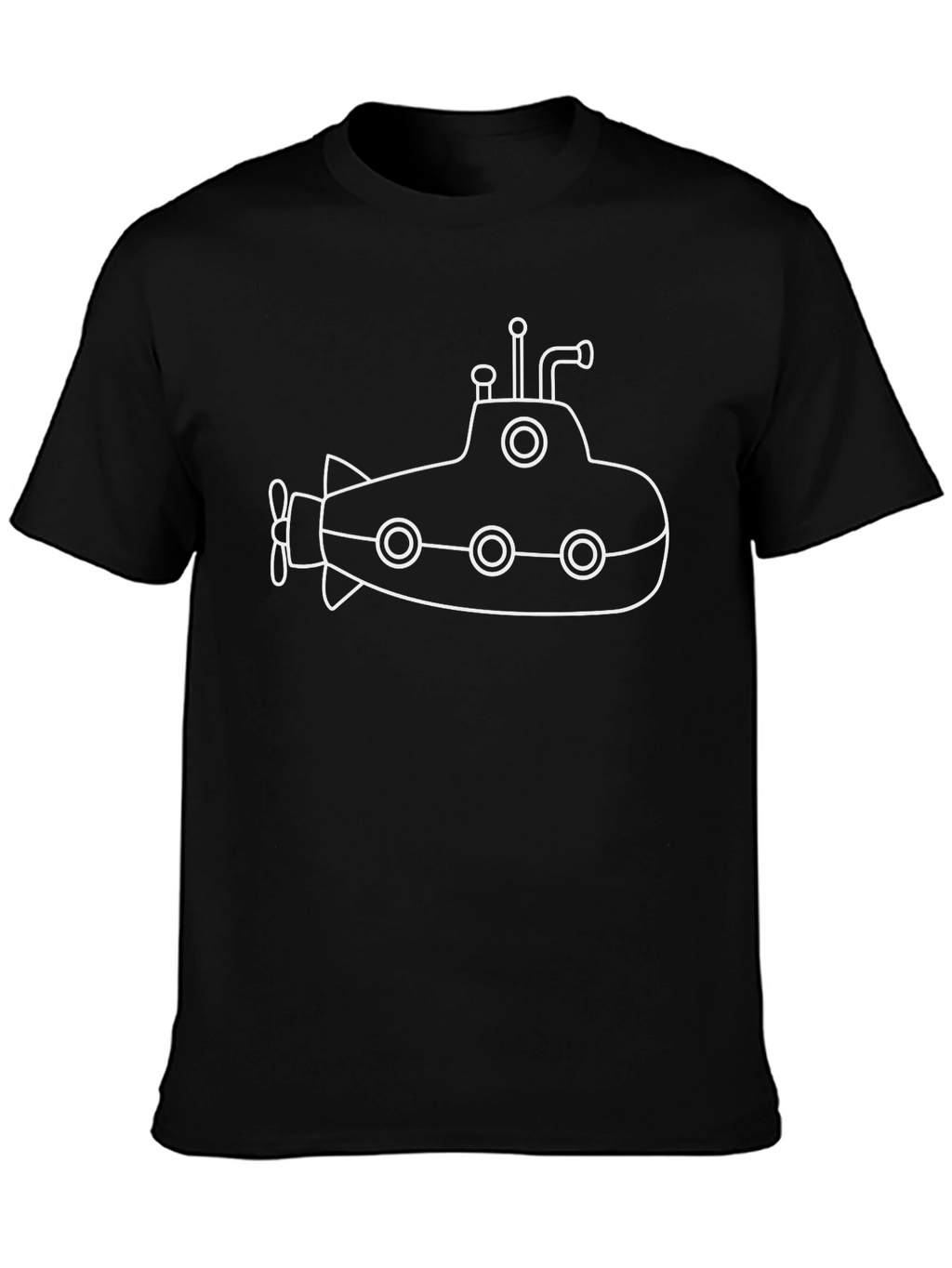Submarine Graphic Tee - Black Cotton Comfort