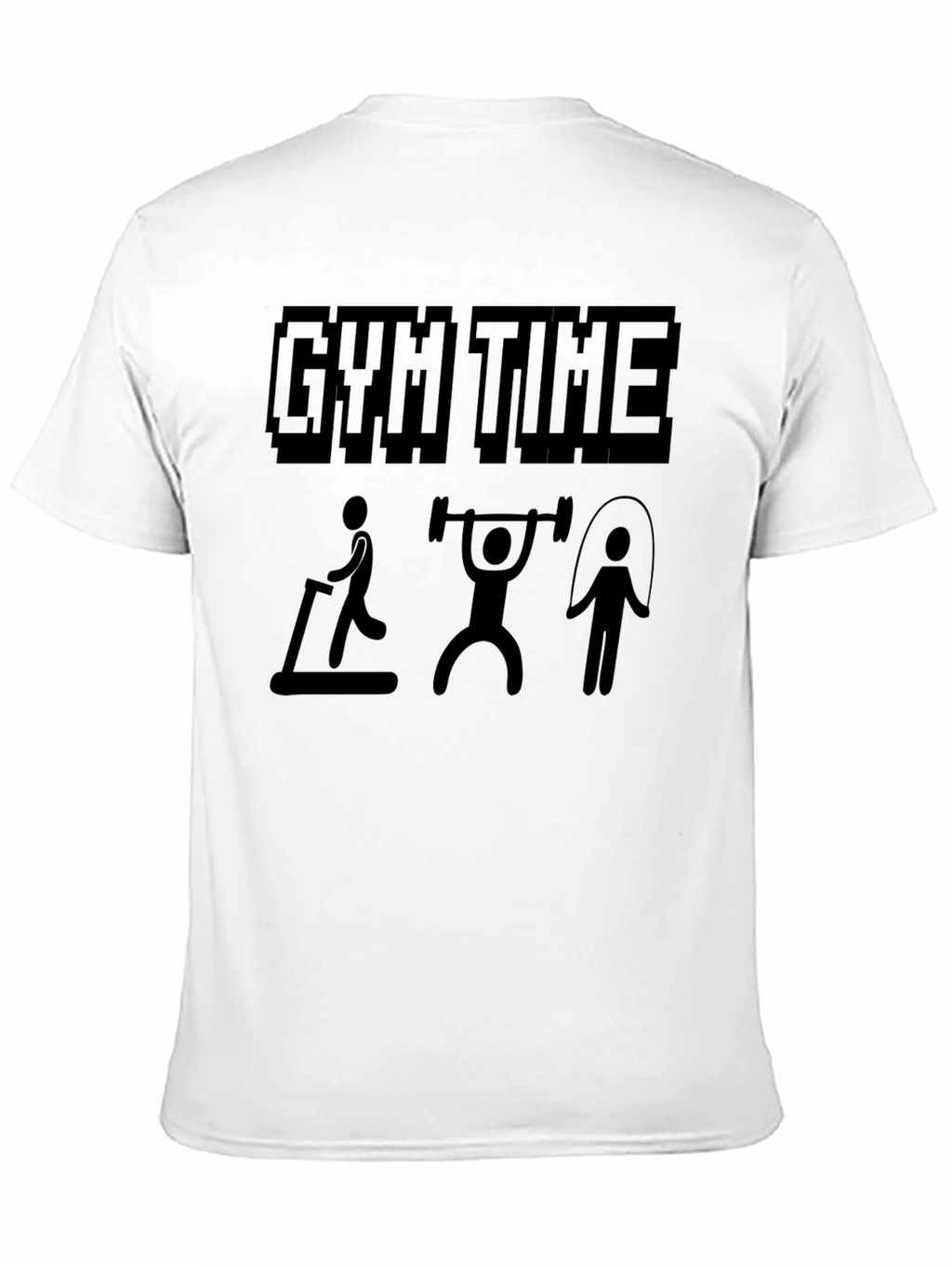 Gym Time Black Graphic T-Shirt - Workout Ready!
