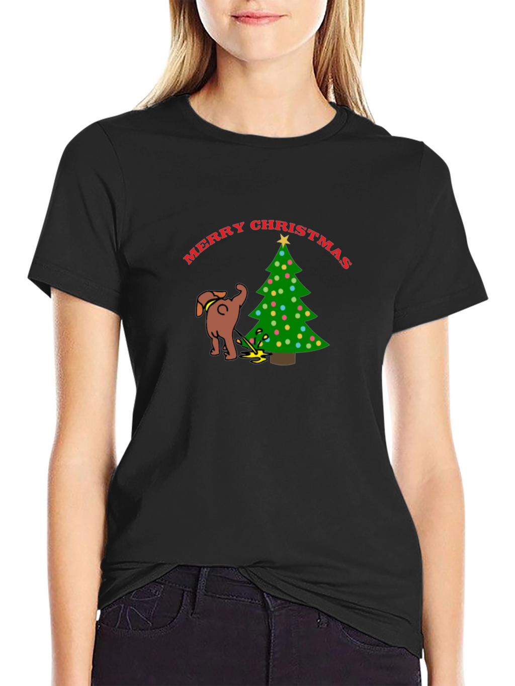 Merry Christmas Dog Humor T-Shirt