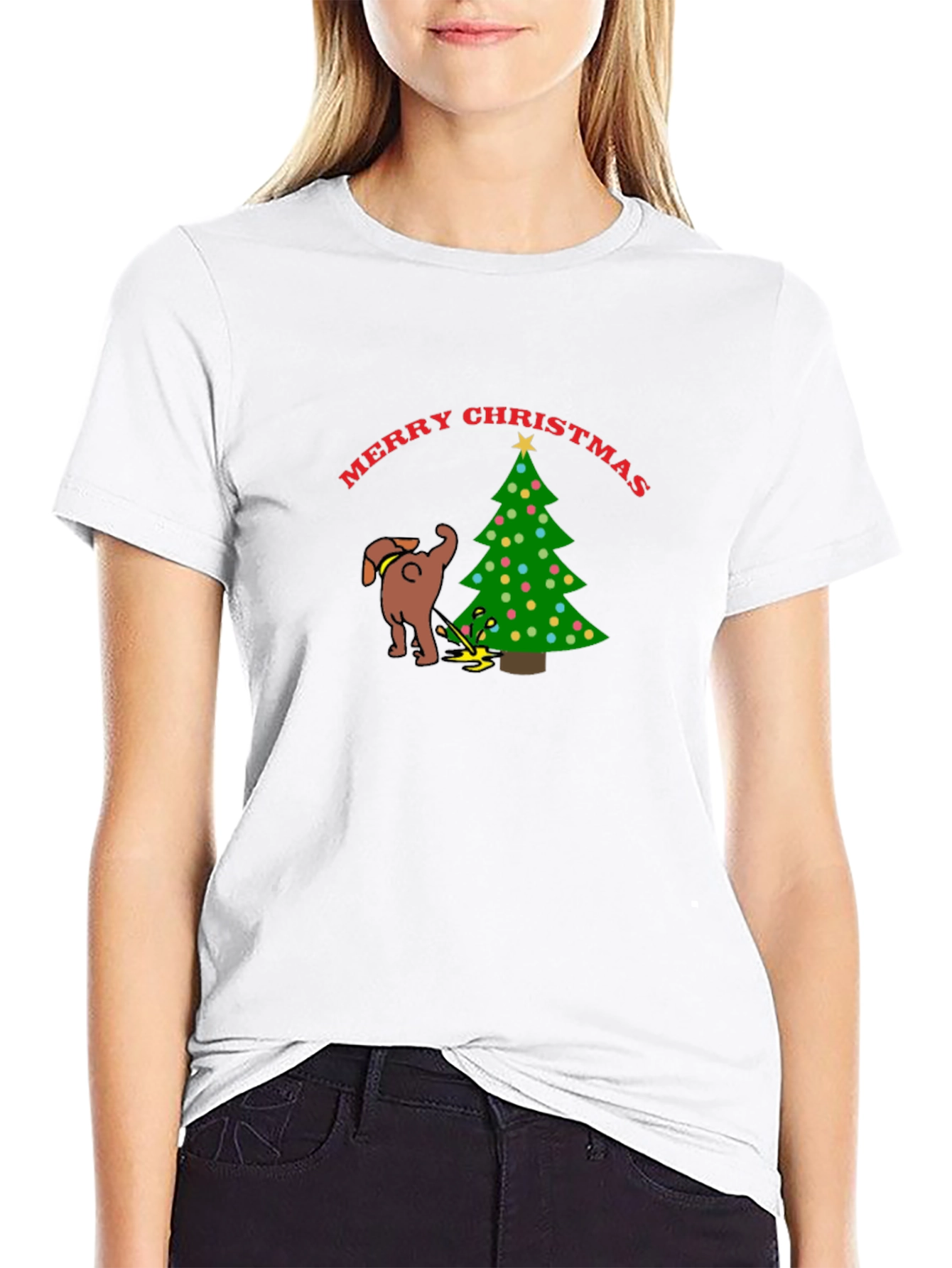 Merry Christmas Dog Humor T-Shirt