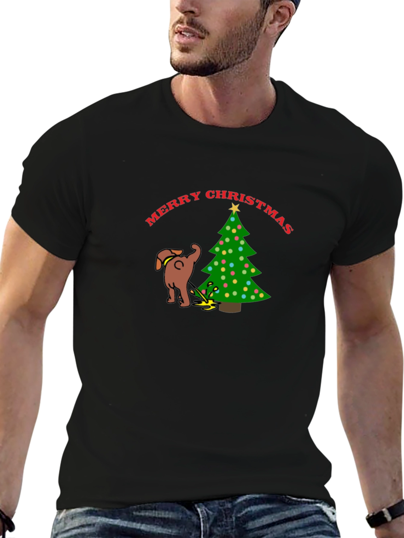 Merry Christmas Dog Humor T-Shirt