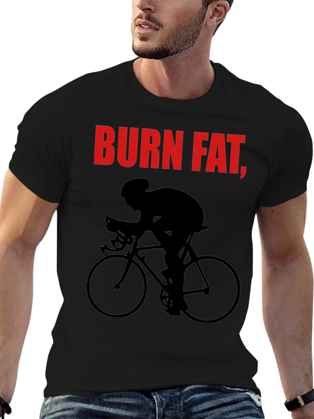 Burn Fat Cycle T-Shirt - Black