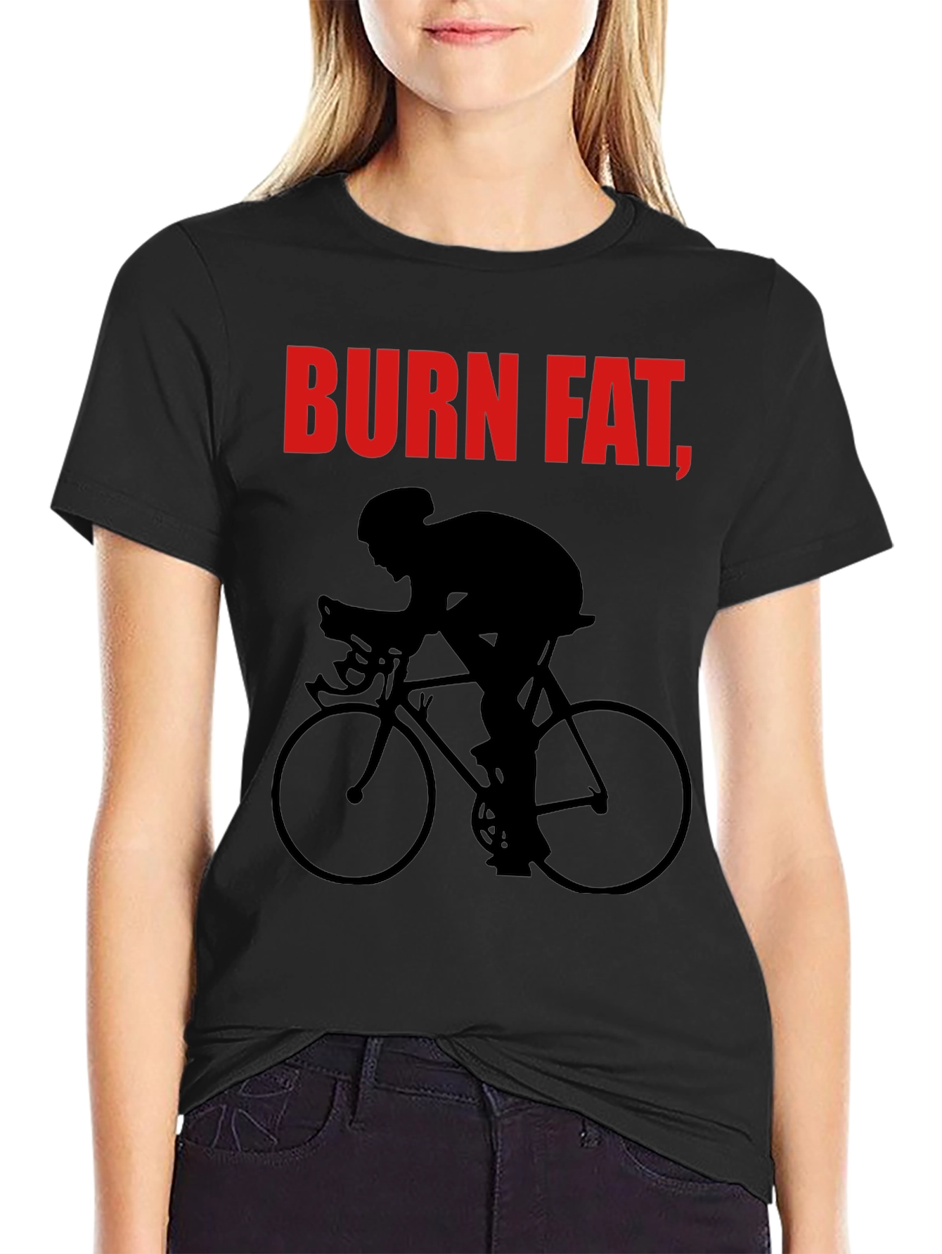 Burn Fat Cycle T-Shirt - Black