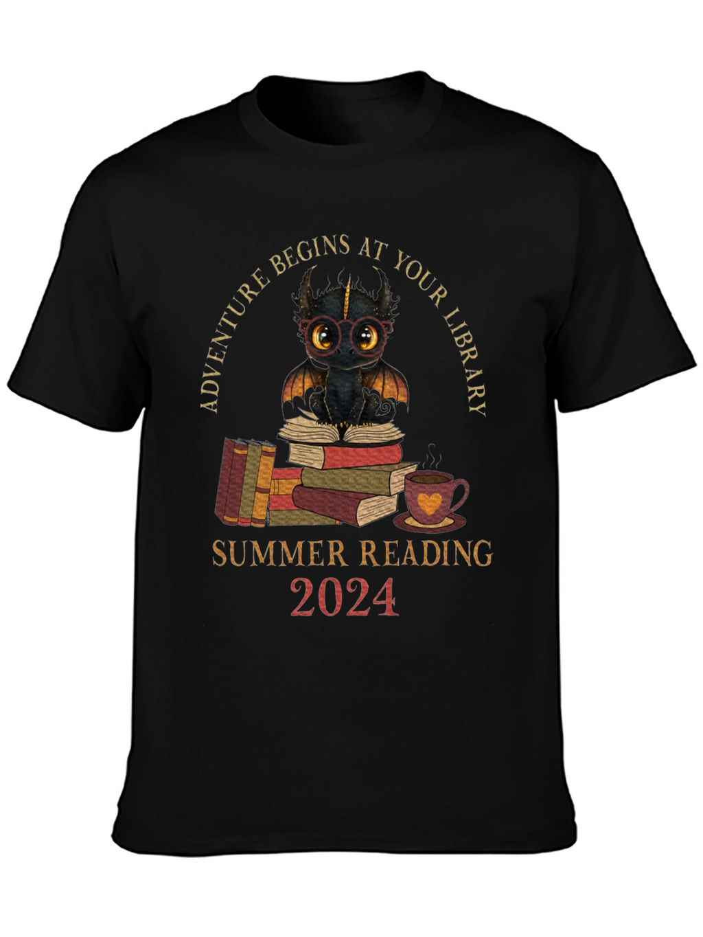 Adventure Begins At Your Library 2024 T-Shirt