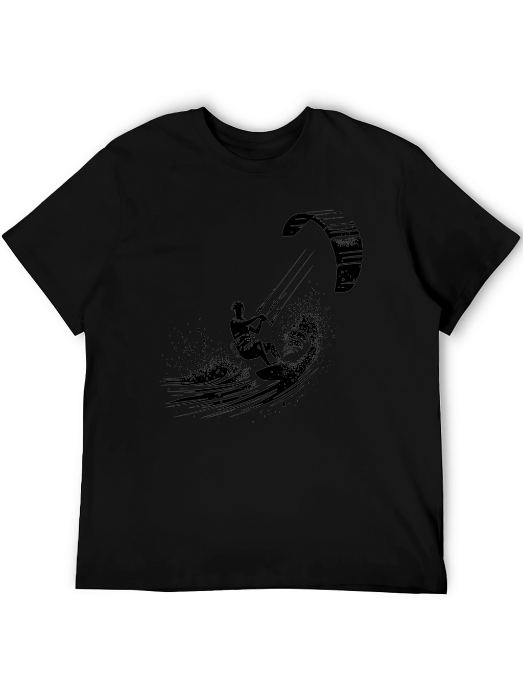 Black Kite Surfing Graphic Tee