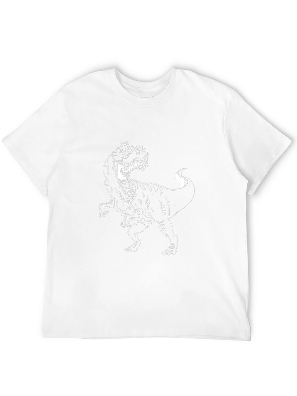 Mens Black T-Rex Graphic Tee
