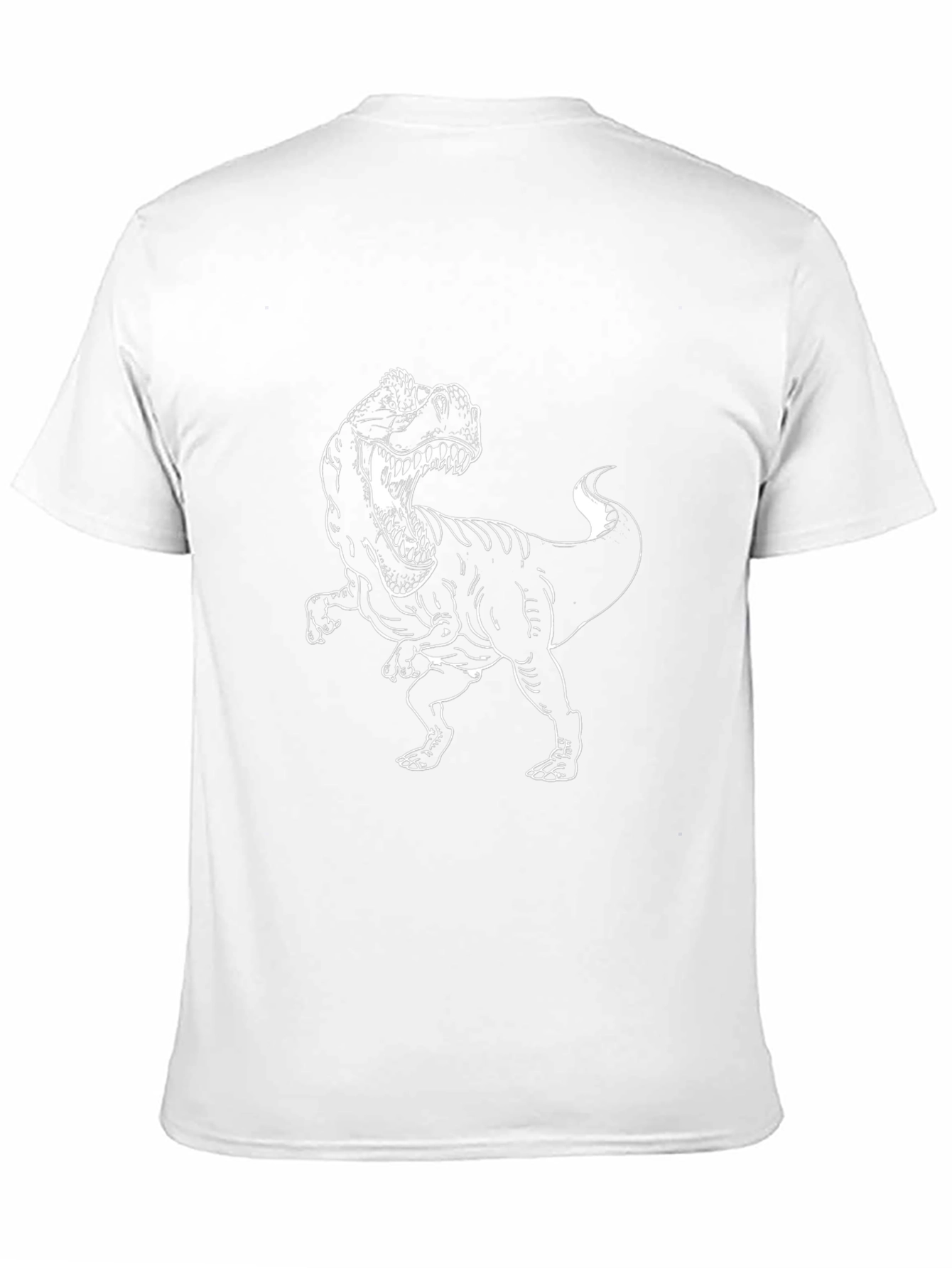 Mens Black T-Rex Graphic Tee