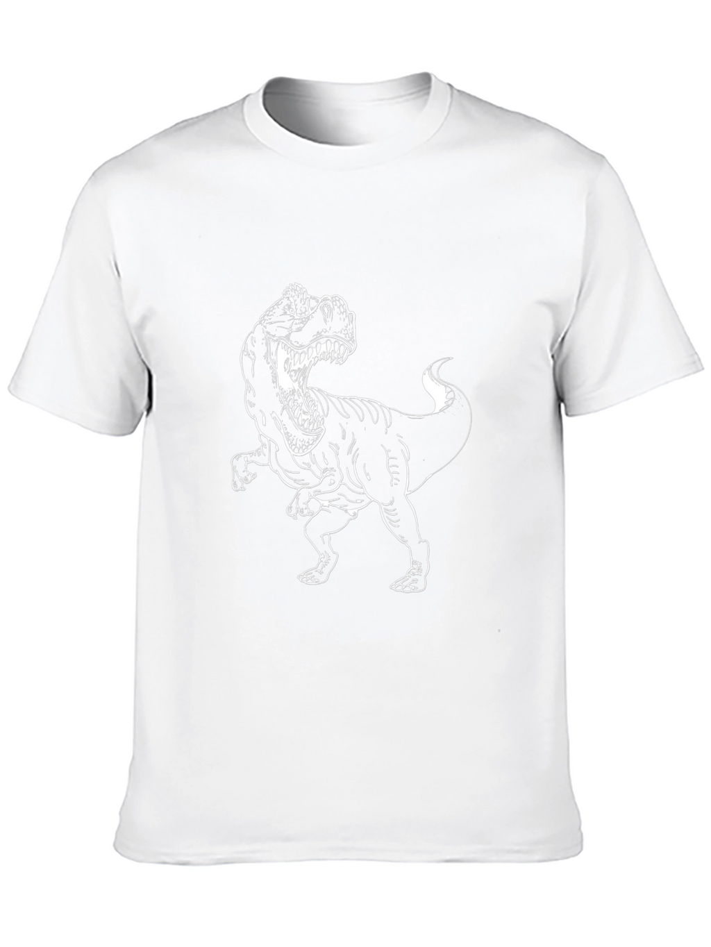 Mens Black T-Rex Graphic Tee