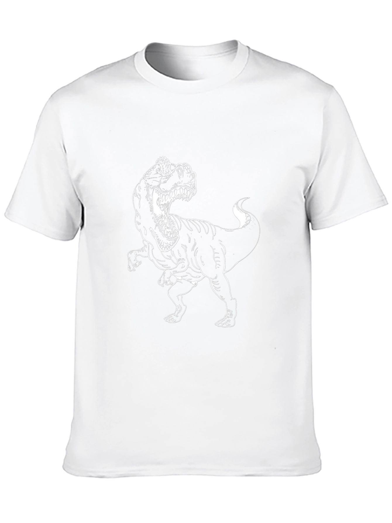 Mens Black T-Rex Graphic Tee