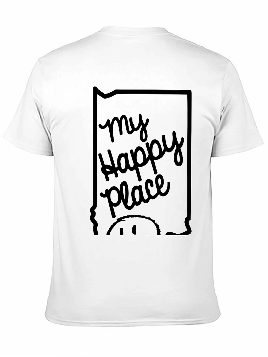 My Happy Place Graphic T-Shirt - Black
